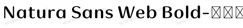 Natura Sans Web Bold字体转换